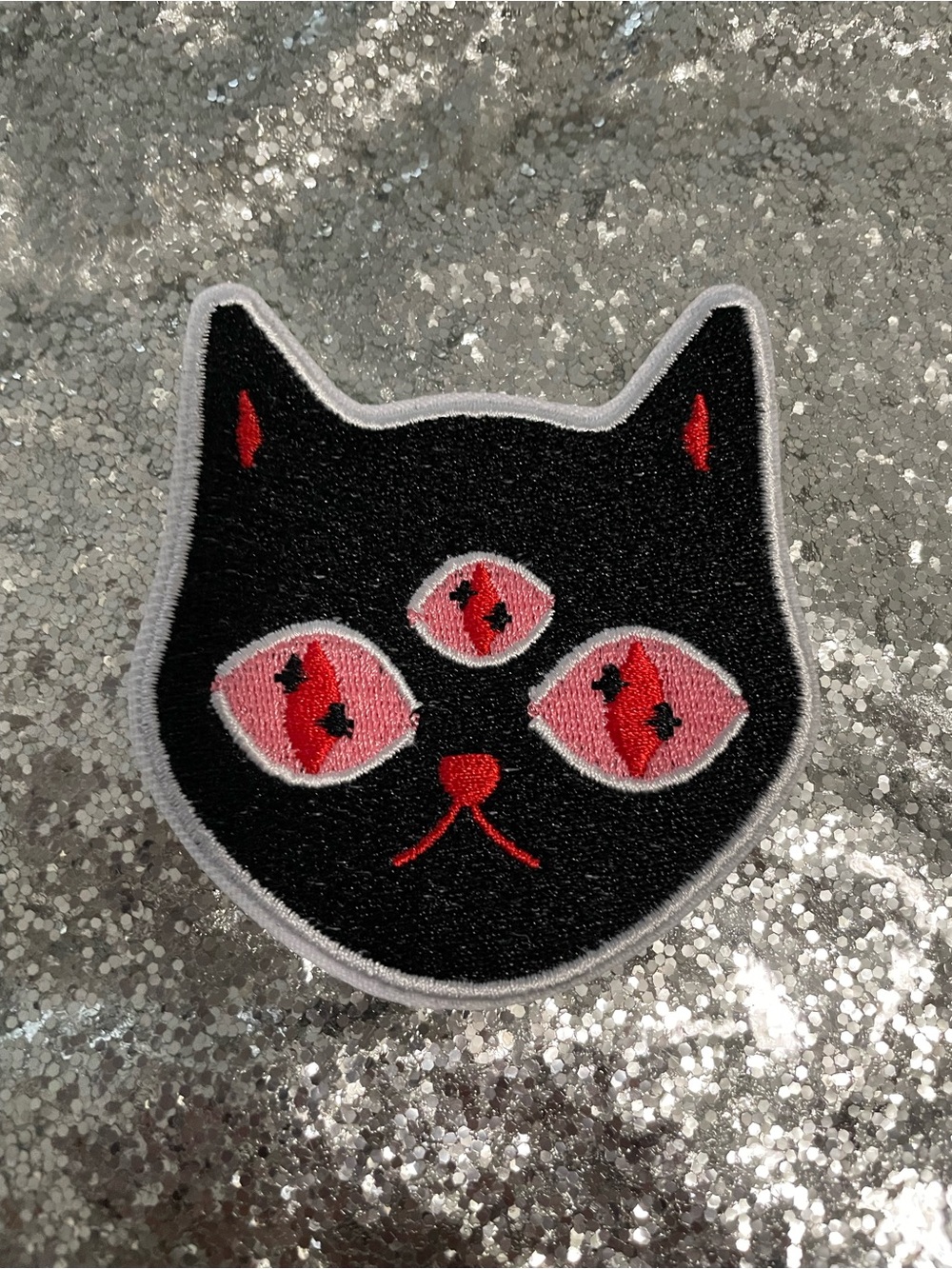 NWT Demon Cat Iron-on Patch